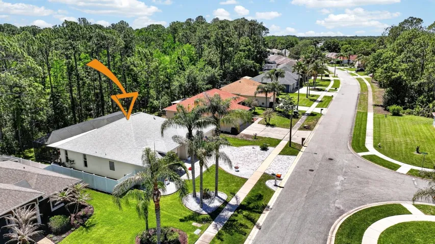 Aerial View of home facing exit to Taylor Road