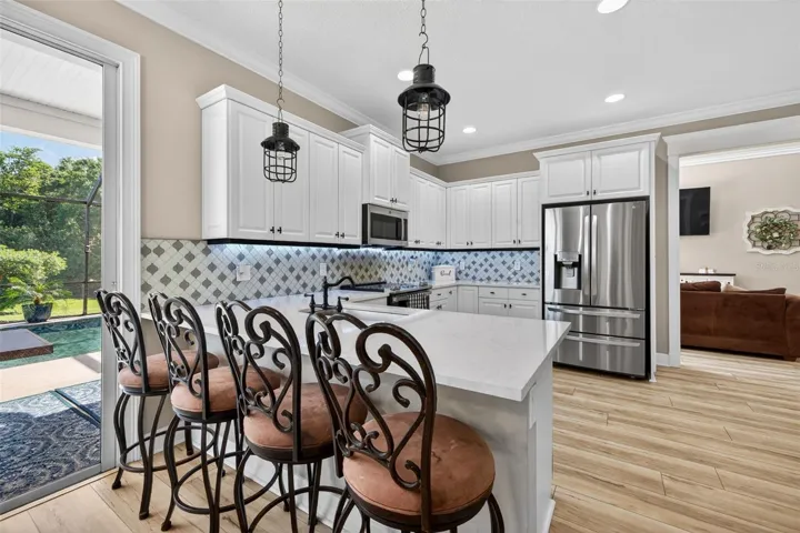 Updated Kitchen with Pool Views