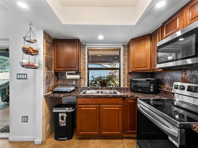 Kitchen view from counter
