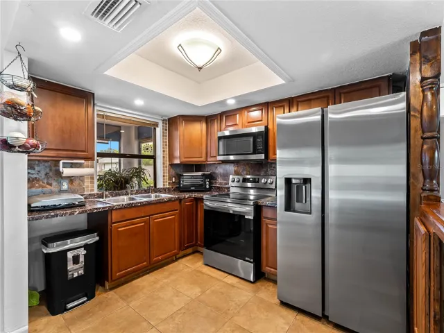 Kitchen view from dining