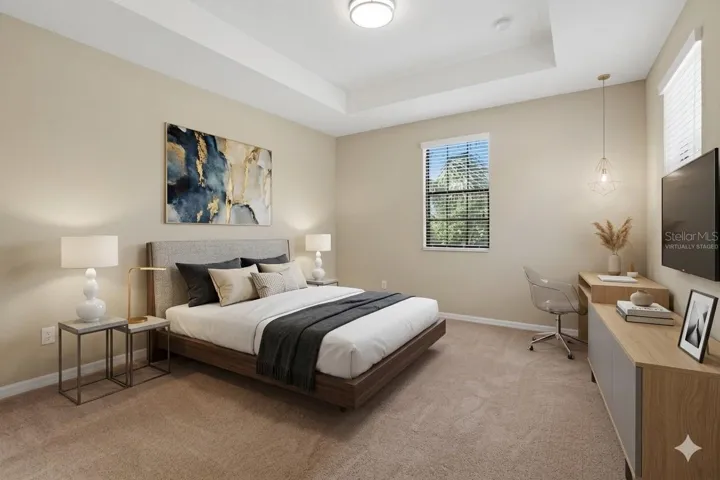 Virtually staged Primary Bedroom photo