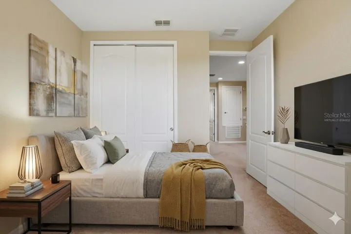 Virtually staged photo for 2nd bedroom