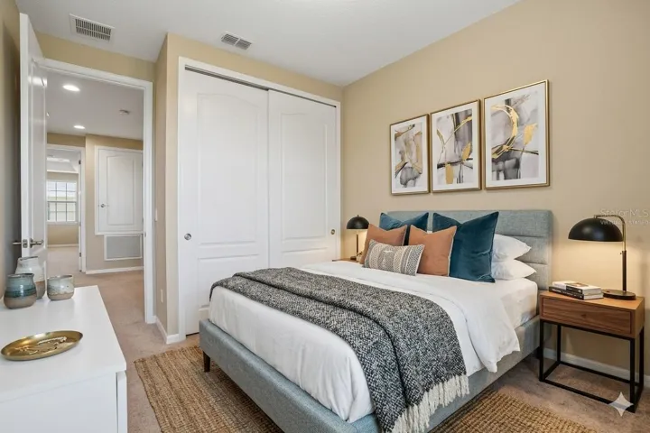 Virtually staged photo for 3rd bedroom