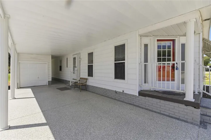 Large Carport with a Tandem Golf Cart Garage
