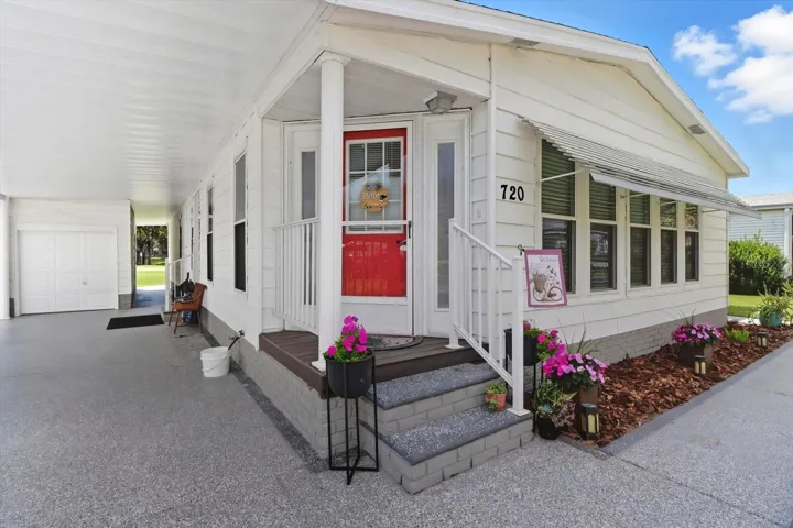 Large Carport with a Tandem Golf Cart Garage