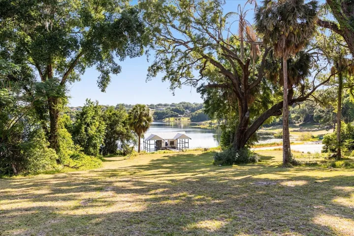 Back Yard looking at Boathouse