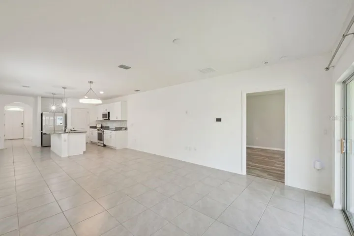 The primary suite is split for extra privacy.
