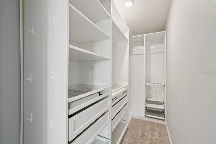 Pull out shoe storage is so convenient!