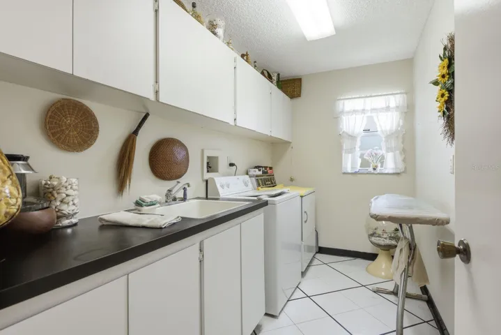 Inside laundry room
