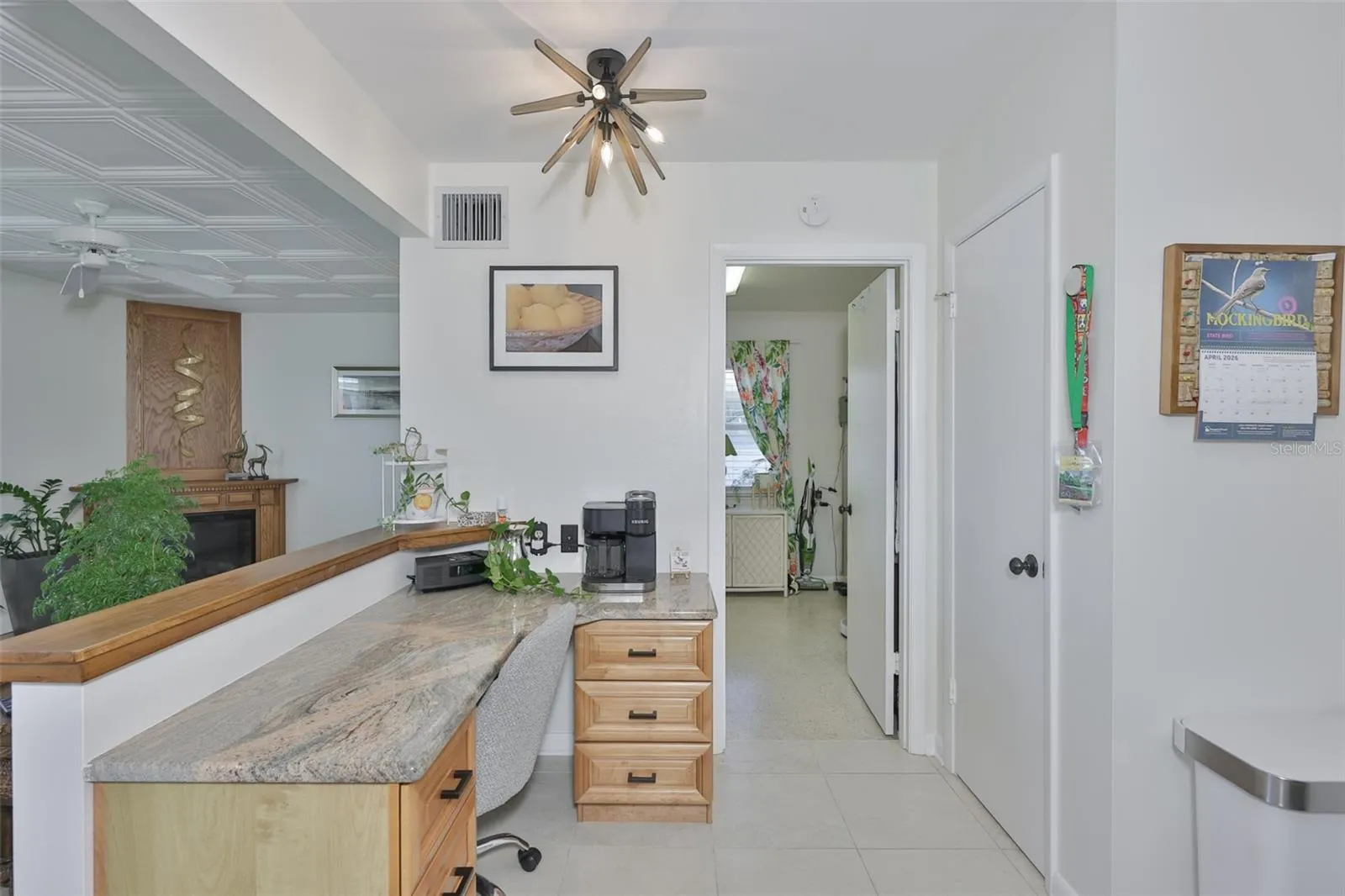 Convenient Built In Desk, Closet Pantry, Large Indoor Laundry &amp; Utility Area
