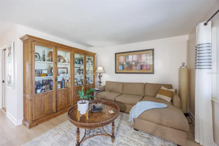 Front Living Room, Modern LVT Plank Flooring Throughout Main Living Area