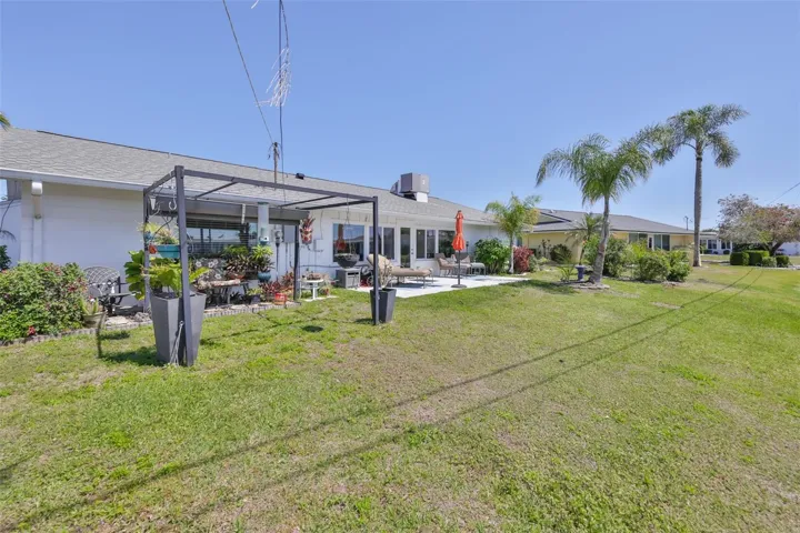 Rear View Patio, Metal Gazebo. Plenty of Space for Entertaining Friends &amp; Family