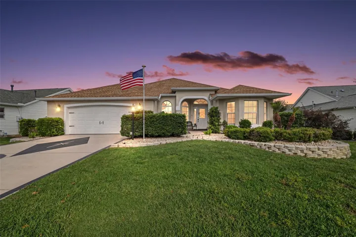 Twilight Front Elevation