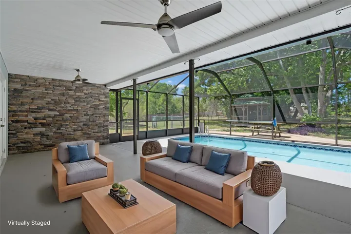 Staged Covered Rear Lanai