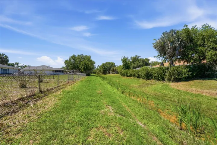 Greenbelt behind home