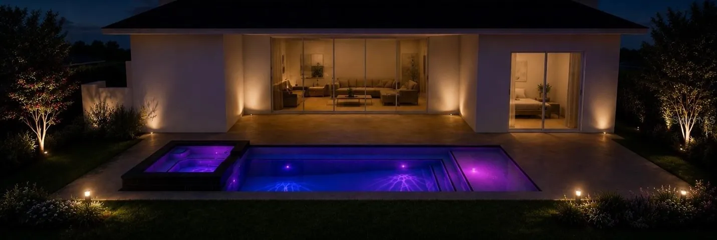 Pool installation in progress