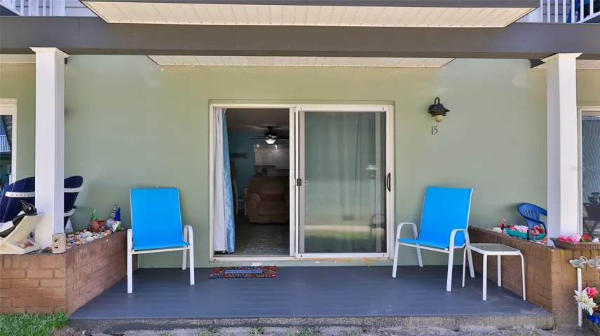 Deck off living room