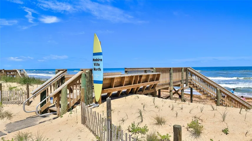 Private beach walkover, recently redone!