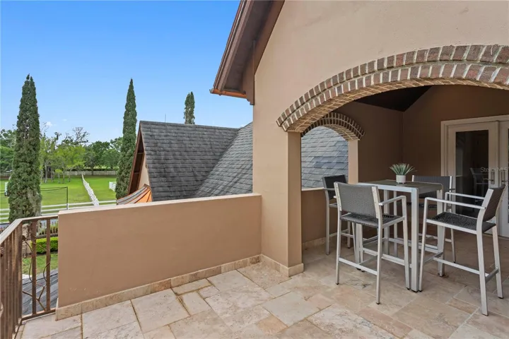 Upstairs balcony