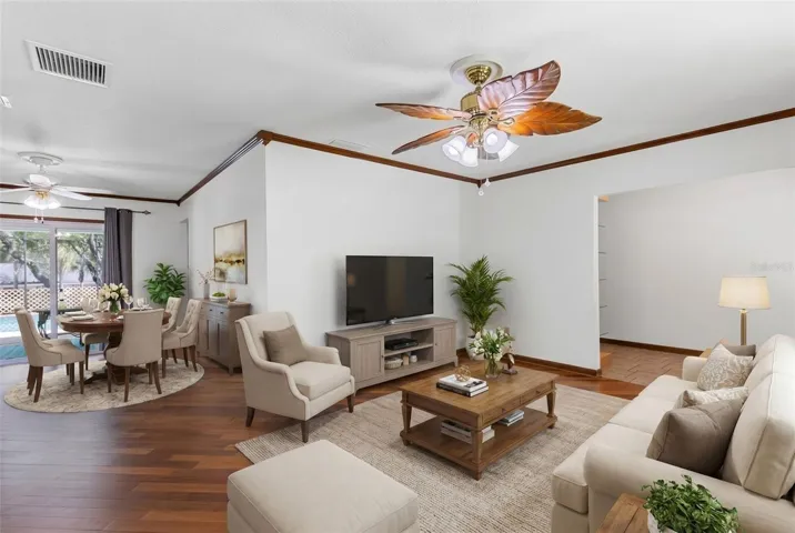 Virtual Staged-Fomal Living and Dining Room
