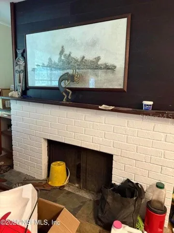 Brick Fireplace