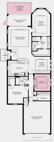 Additional Highlights Include: study in place of a flex room, extended screened patio, tray ceiling package, extended flooring into the primary suite and closet, 8' interior doors, and 4' extended garage.