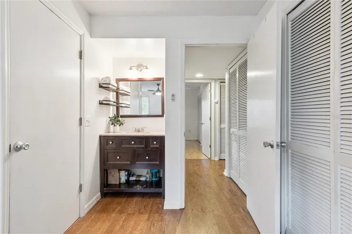 vanity area