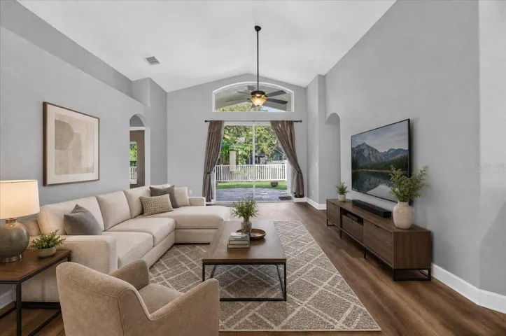 Virtually Staged Living Room