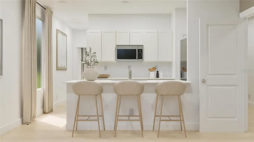 Virtually staged NexGen Kitchenette