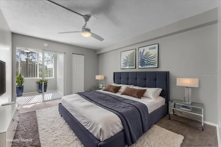 Bedroom *virtually staged*