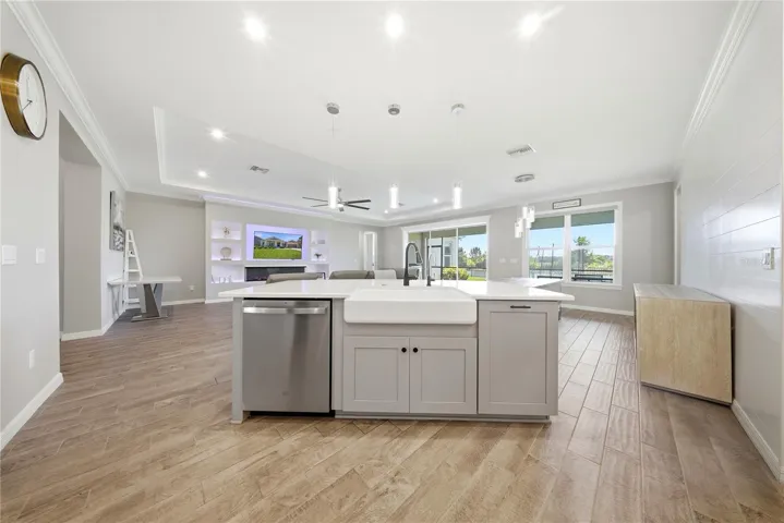 KITCHEN OVERLOOKING FAMILY ROOM