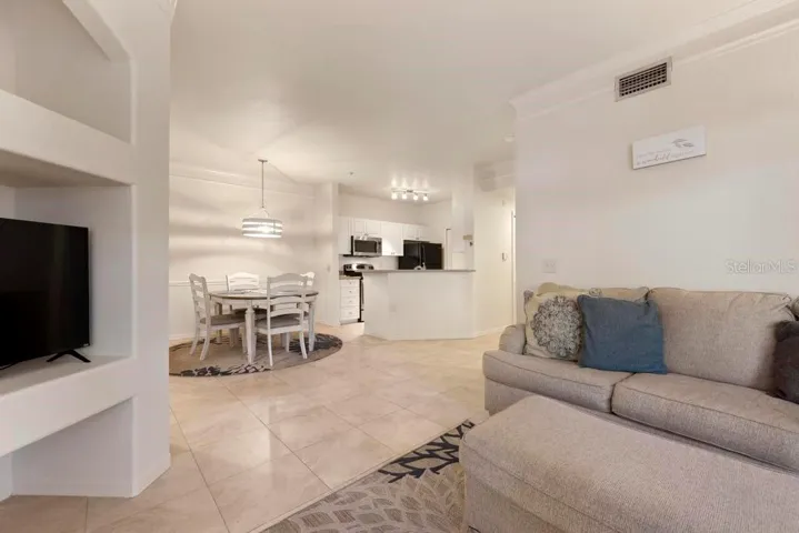 Living room, dining room, kitchen