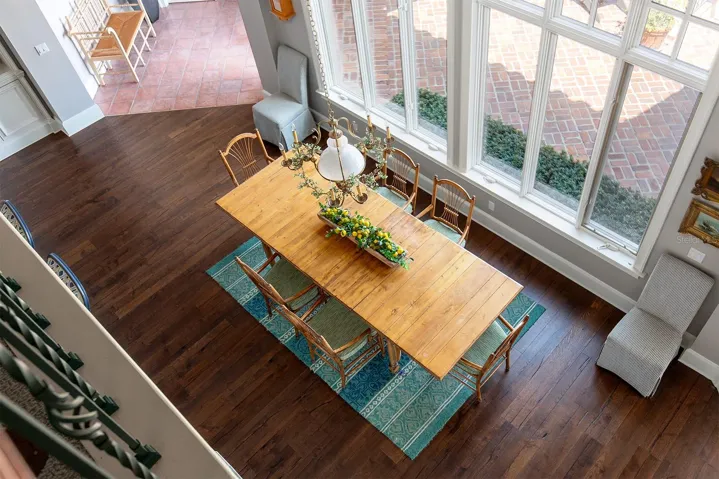 View from the Loft area to the main floor