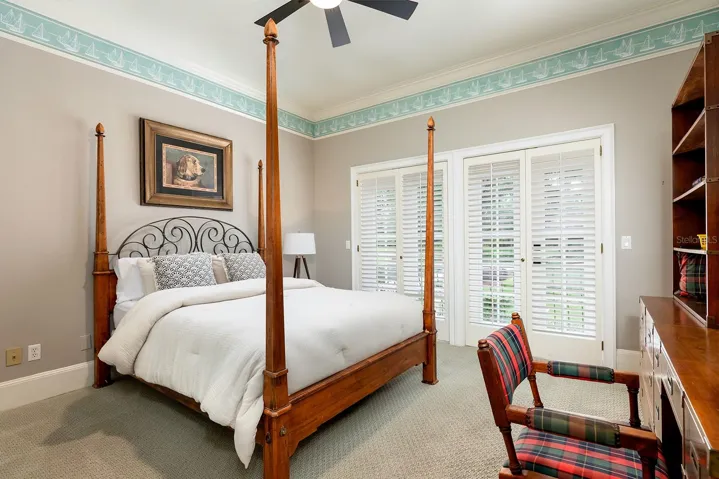 3-way split bedrooms with private baths, are perfectly situated around the living / family rm and dinning space.