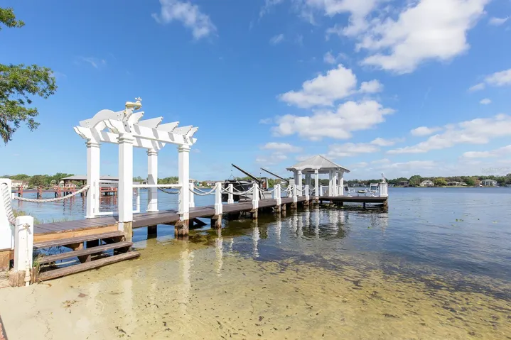 Dock, davits, and plans in 2000 (40,000)