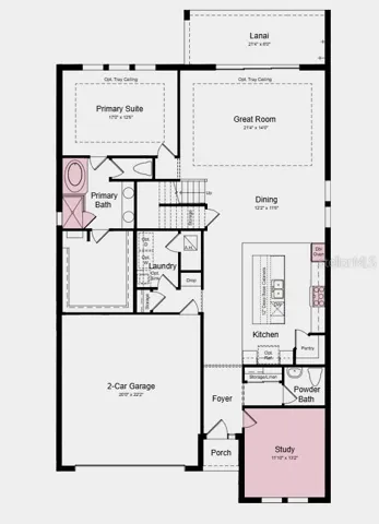 Additional Highlights Include: Gourmet kitchen, study in place of flex, 8' interior doors, deluxe primary bath w/ shower and garden tub, tray ceiling pkg, impact windows, and upgraded flooring.