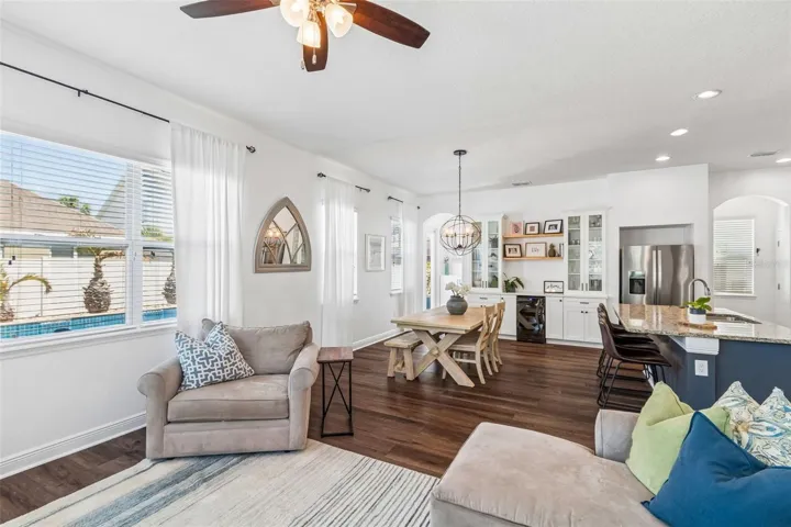 Side View of Living Room