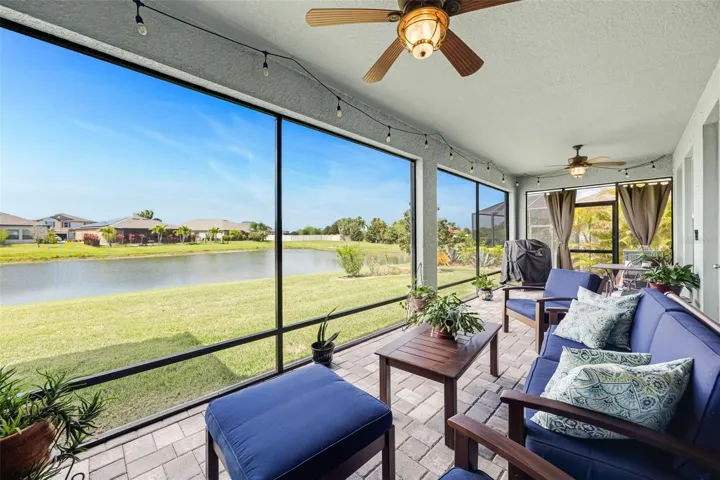 Spacious back lanai