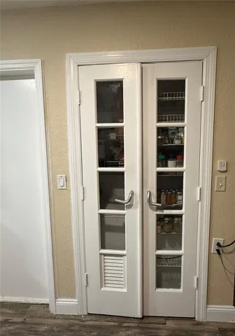 Built in pantry in kitchen