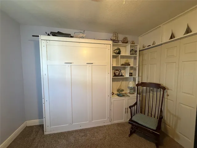 Murphy bed and closet guest room