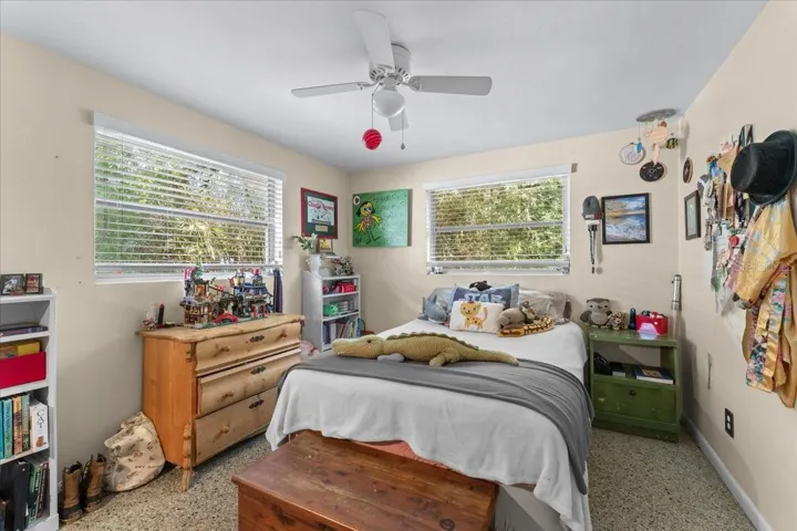 Bedroom 2 with Terrazzo floors