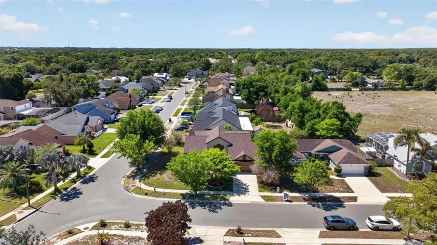 Aerial View of lot and street