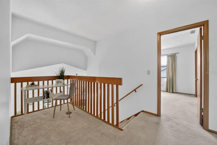 Upstairs Landing/Nook is the perfect spot for a small desk or cozy chair and lamp to enjoy your favorite books!