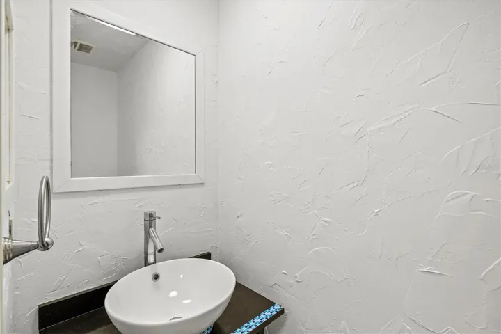 half bath by entrway