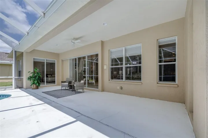 Covered lanai perfect for outdoor dining, entertaining, and relaxing year-round