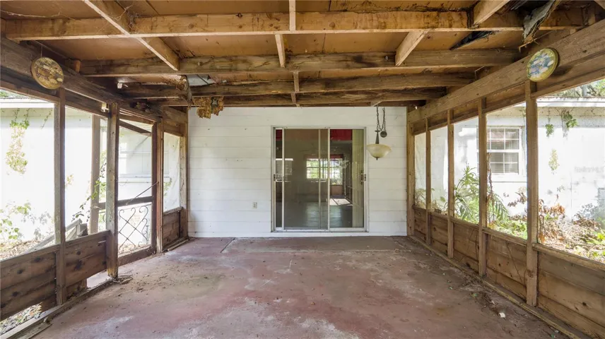 Back sliding door
