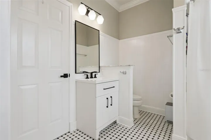 Walk-in closet and secondary vanity.
