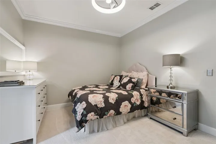 Neutral colors and modern fans.