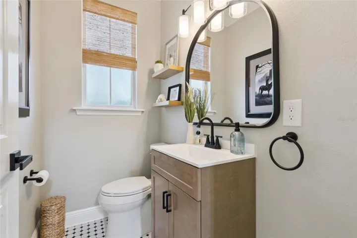Downstairs half bath.