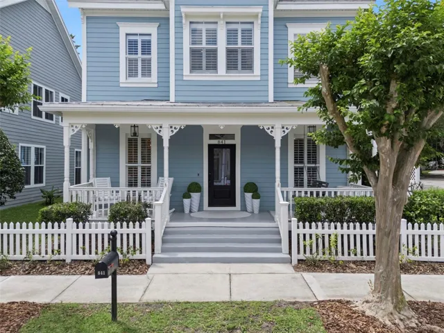 Expansive front porch with porch swing included.